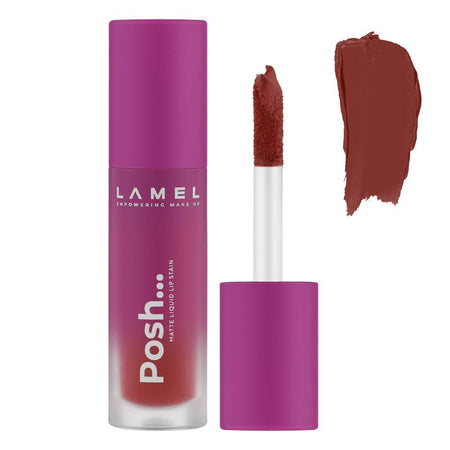LAMEL Posh Matte Liquid Lip Stain, 4ml, 405 Punch Pink - Main Image