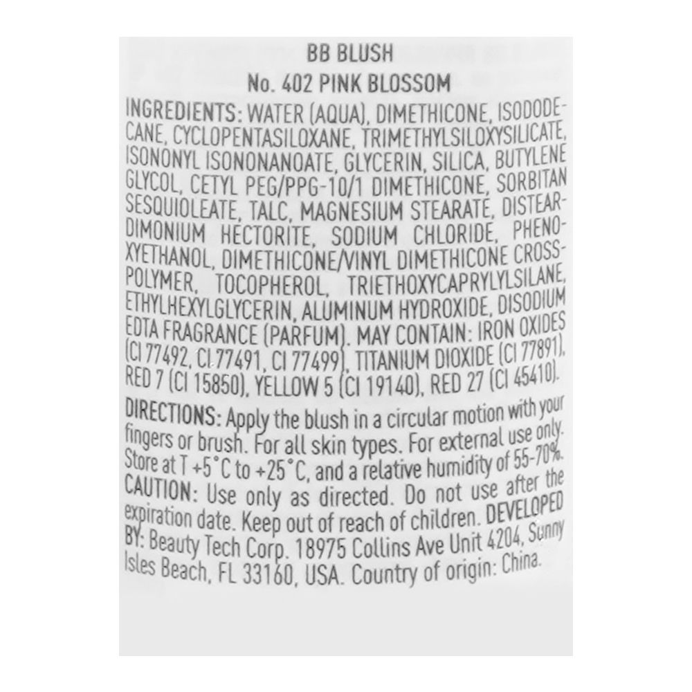 LAMEL Dewy Cream Face BB Blush, 10ml, 402 Pink Blossom - Image 3