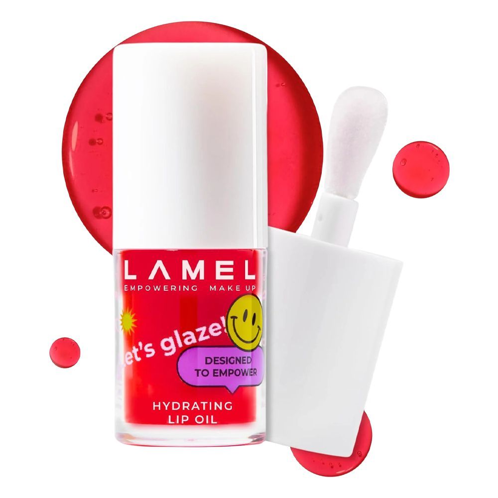 LAMEL Let's Glaze Hydrating Lip Oil, 4ml, 403 Sweet Cherry - Main Image
