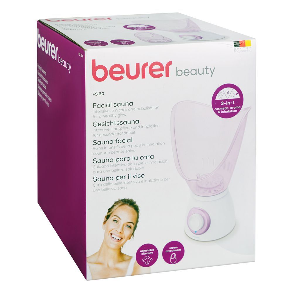 Beurer Facial Sauna and Steamer For Open Pores, Moisturizing, Aromatherapy & Inhalation, FS-60 - Image 3