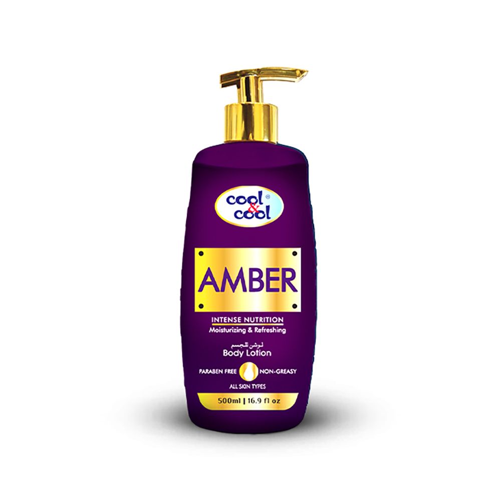 Cool & Cool Amber Body Lotion, Non Greasy & Paraben Free, For All Skin Types, 500ml - Main Image