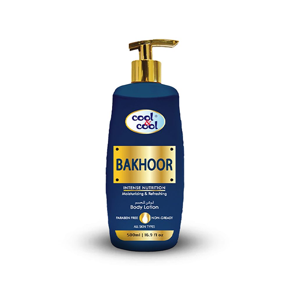 Cool & Cool Bakhoor Body Lotion, Non Greasy & Paraben Free, For All Skin Types, 500ml - Main Image