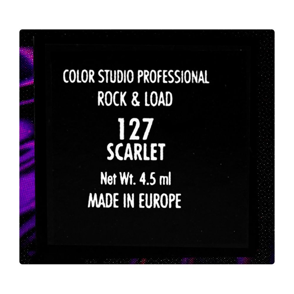 Color Studio Rock & Load Liquid Lipstick, 1.5ml, 127 Scarlet - Image 4