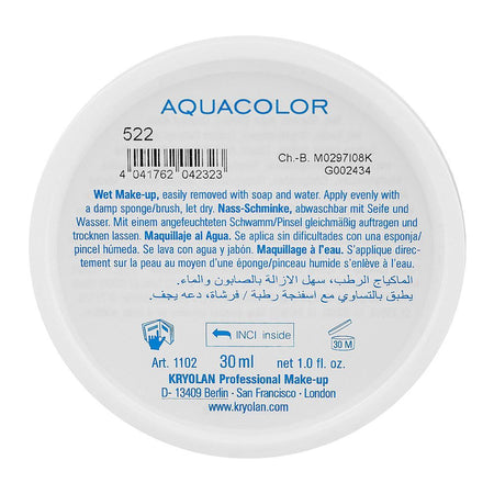 Kryolan Aquacolor Wet Cake Foundation, 522 - Image 3