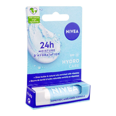 Nivea Hydro Care SPF15 Lip Balm, 24H Moisture, 4.8g - Main Image