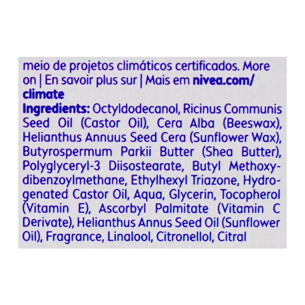 Nivea Hydro Care SPF15 Lip Balm, 24H Moisture, 4.8g - Image 3