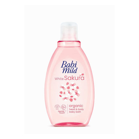 Babi Mild Sakura Organic Head & Body Baby Bath Wash, 180ml - Main Image