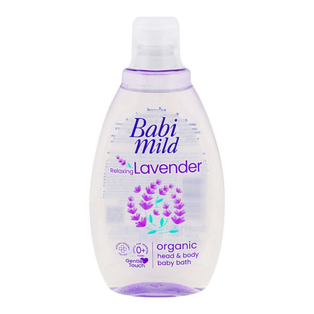 Babi Mild Relaxing Lavender Organic Head & Body Baby Bath Wash, 180ml - Image 2