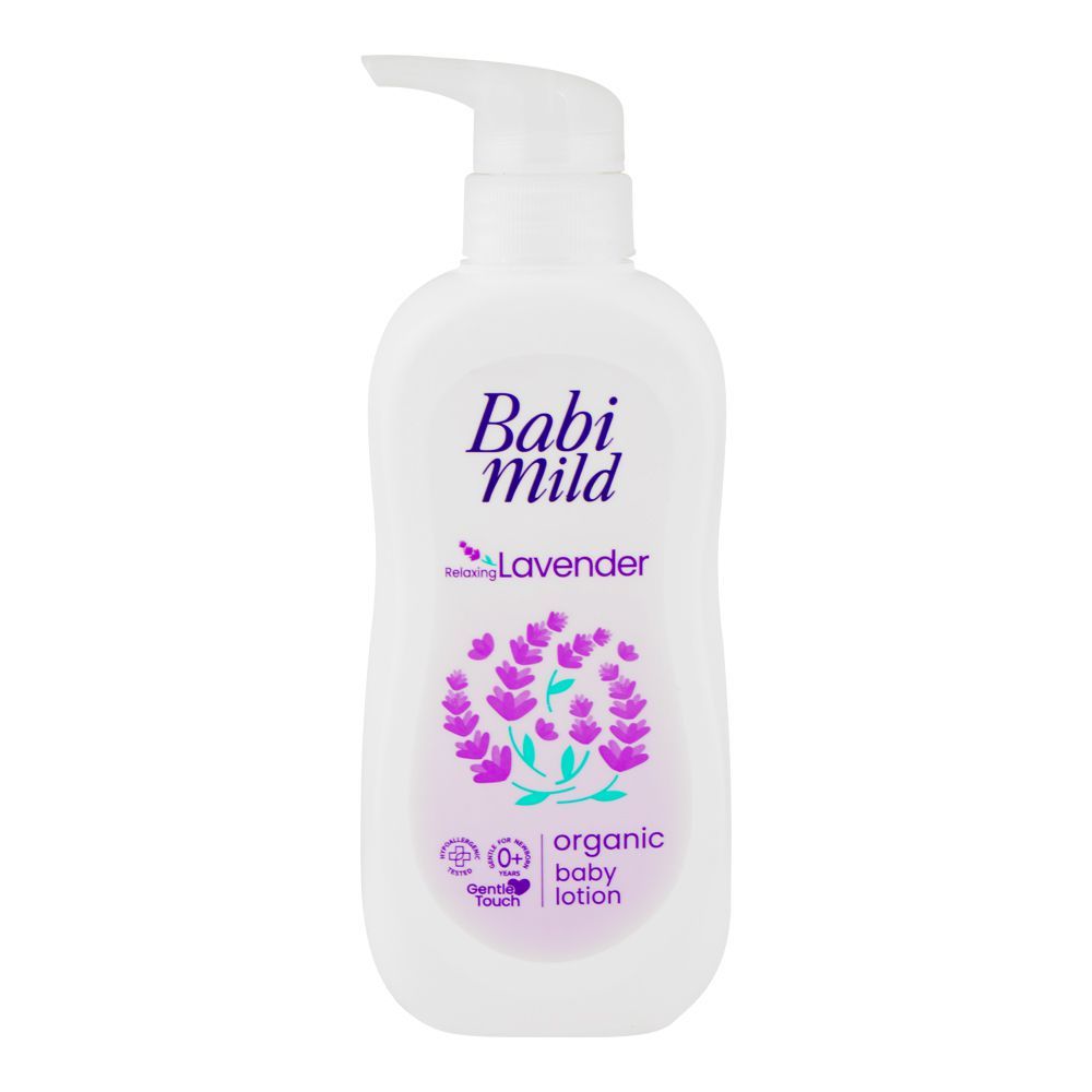 Babi Mild Relaxing Lavender Organic Baby Lotion, 350ml - Image 2