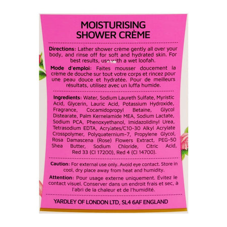 Yardley English Rose Moisturizing Shower Cream, 900ml - Image 3