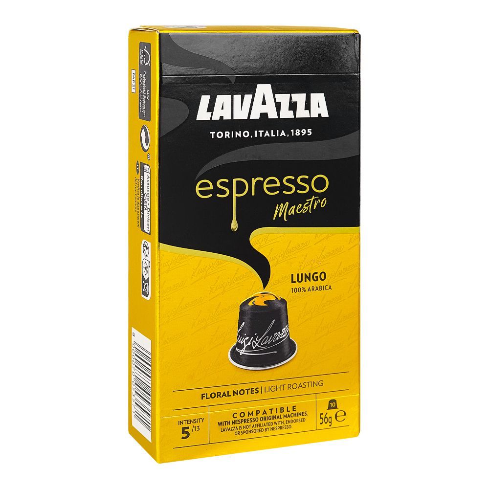 Lavazza Espresso Maestro Lungo Coffee Pods, 10-Pack - Main Image