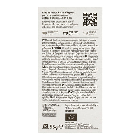 Lavazza Premium Blend Bio Organic Coffee Pods, 10-Pack - Image 2
