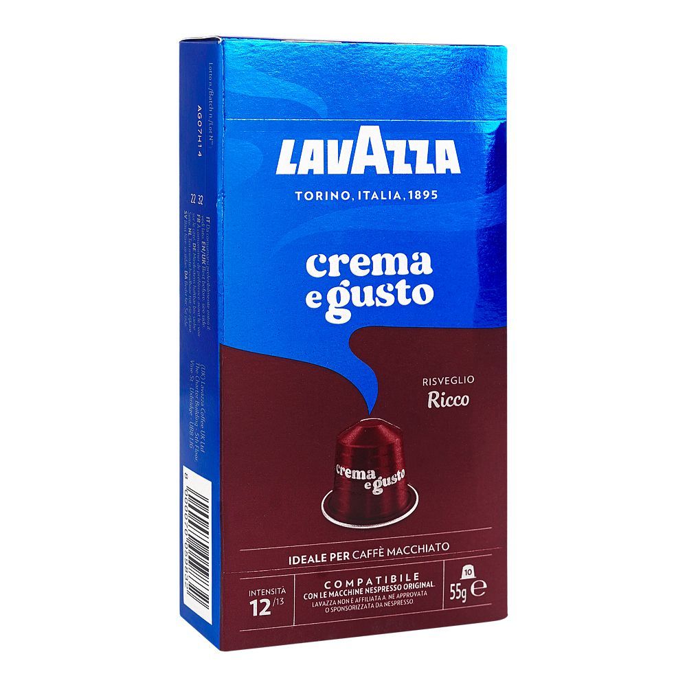 Lavazza Crema e Gusto Risveglio Ricco Coffee Pods, 10-Pack - Main Image