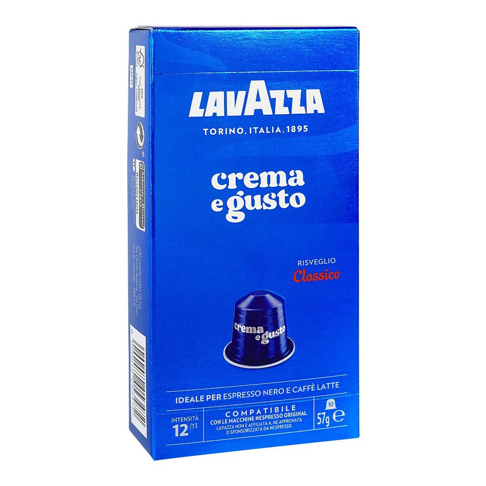 Lavazza Crema e Gusto Risveglio Classico Coffee Pods, 10-Pack - Main Image