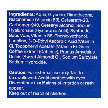 Saeed Ghani Super Bright Under Eye Gel Cream with Caffeine & Hyaluronic Acid, 20ml Image 3