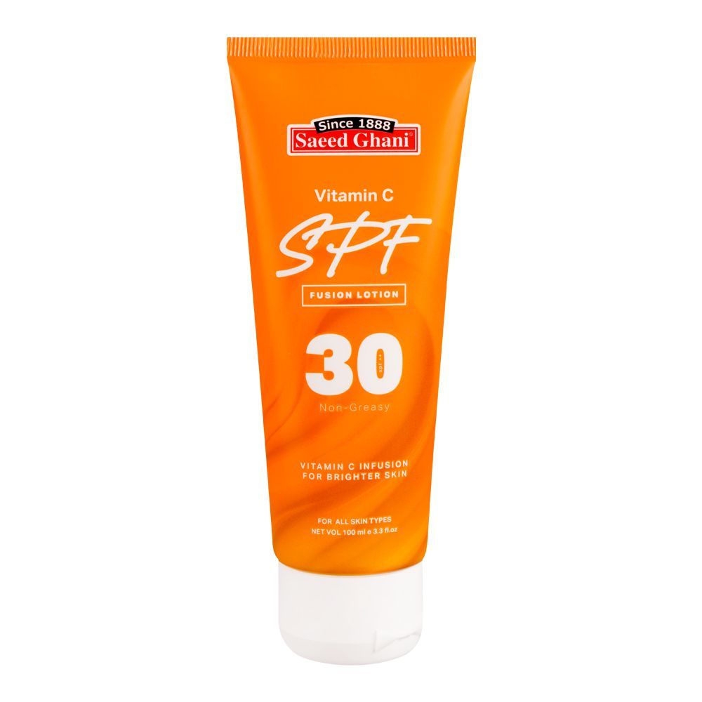 Saeed Ghani Vitamin-C SPF-30 Fusion Lotion Sunscreen, Non Greasy, For All Skin types, 100ml Main Image