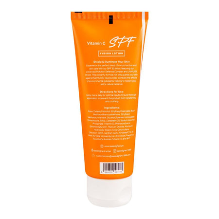 Saeed Ghani Vitamin-C SPF-30 Fusion Lotion Sunscreen, Non Greasy, For All Skin types, 100ml Image 2
