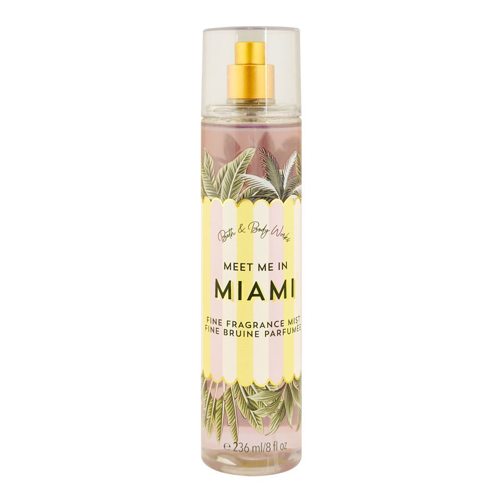 Bath & Body Works Meet Me In Miami Fine Fragrance Body Mist Spray, 236ml - Main Image