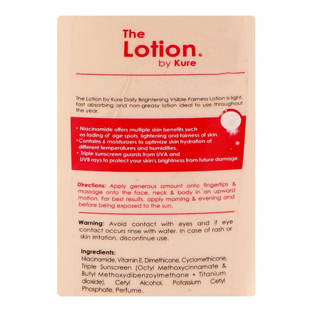 The Lotion By Kure UV Daily Brightening Triple Sunscreen Lotion, Niacinamide, For All Types Of Skin, 225ml - Image 3