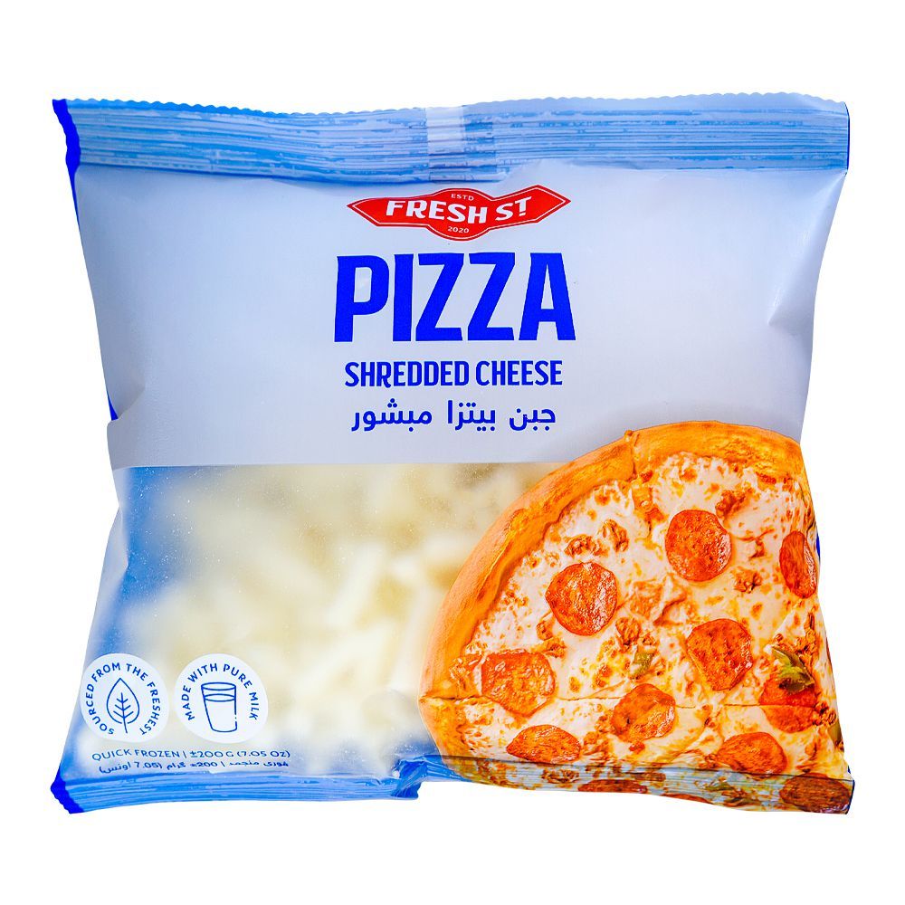 Fresh Street Pizza Shredded Cheese, 200g - Main Image