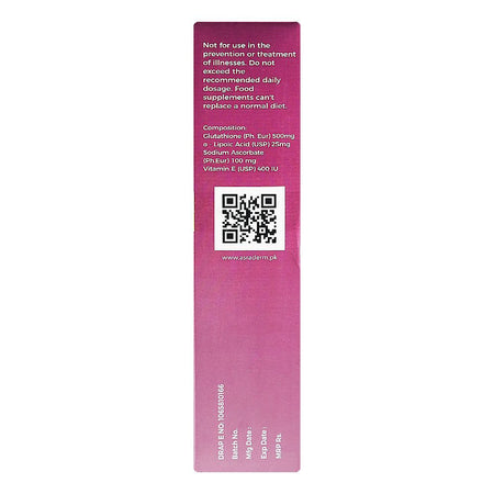 Gluvit-S Glutathione 500mg Supplement For Skin Health, Box (30 Capsules) - Image 3