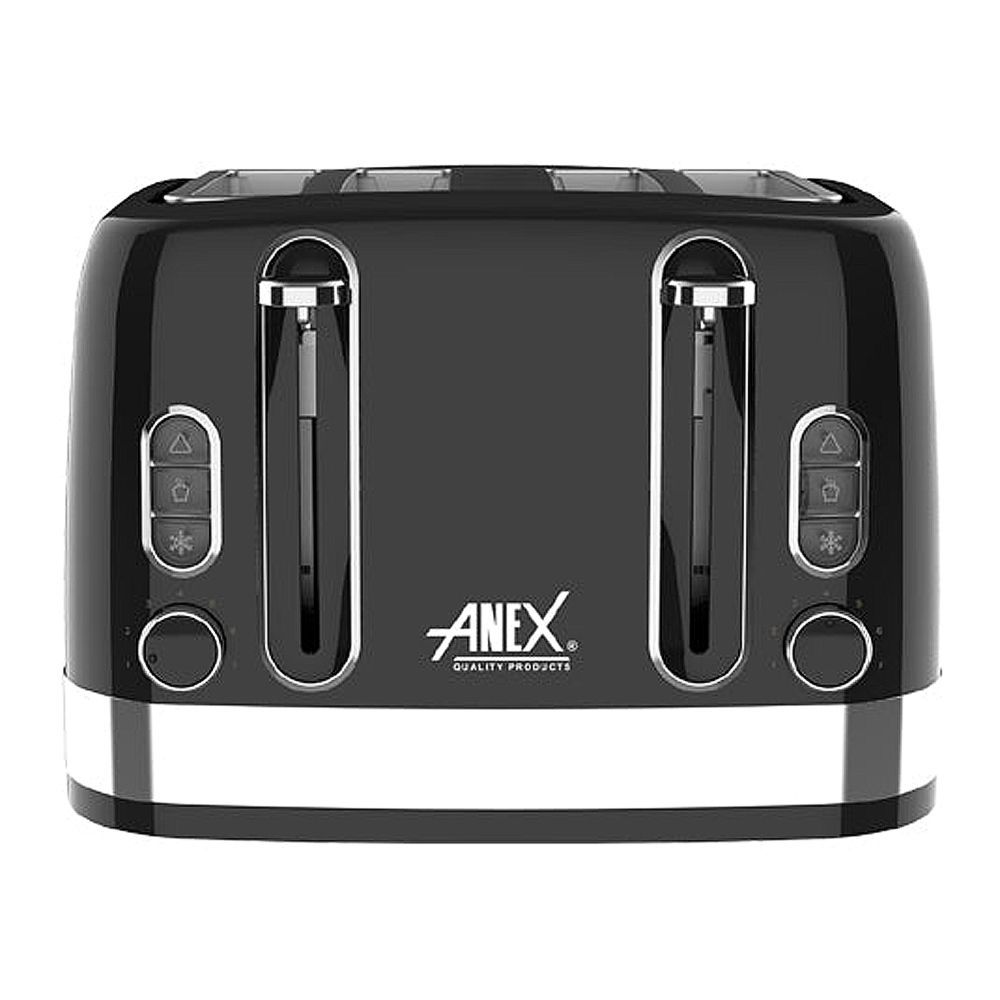 Anex Deluxe 4 Slice Toaster, 1900-2300W, Black, AG-3009 - Image 2