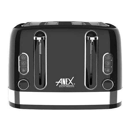 Anex Deluxe 4 Slice Toaster, 1900-2300W, Black, AG-3009 - Image 2