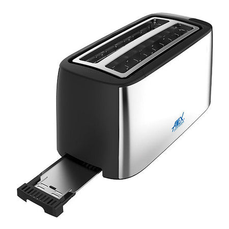Anex Deluxe 4 Slice Toaster, 1300-1550W, Black, AG-3005 - Image 3