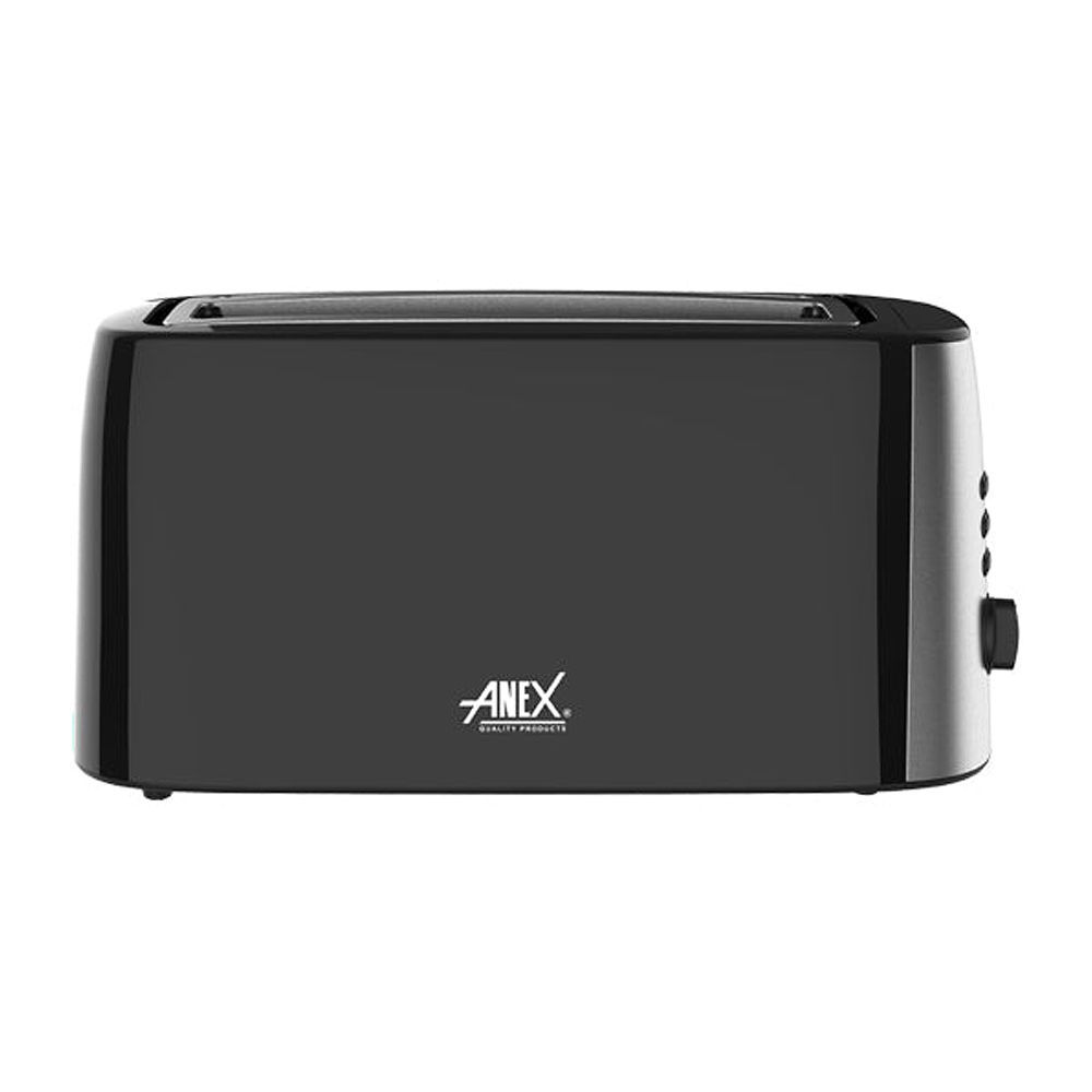 Anex Deluxe 4 Slice Toaster, 1300-1550W, Black, AG-3007 - Image 2