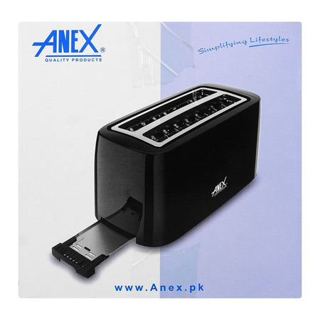 Anex Deluxe 4 Slice Toaster, 1300-1550W, Black, AG-3007 - Image 5