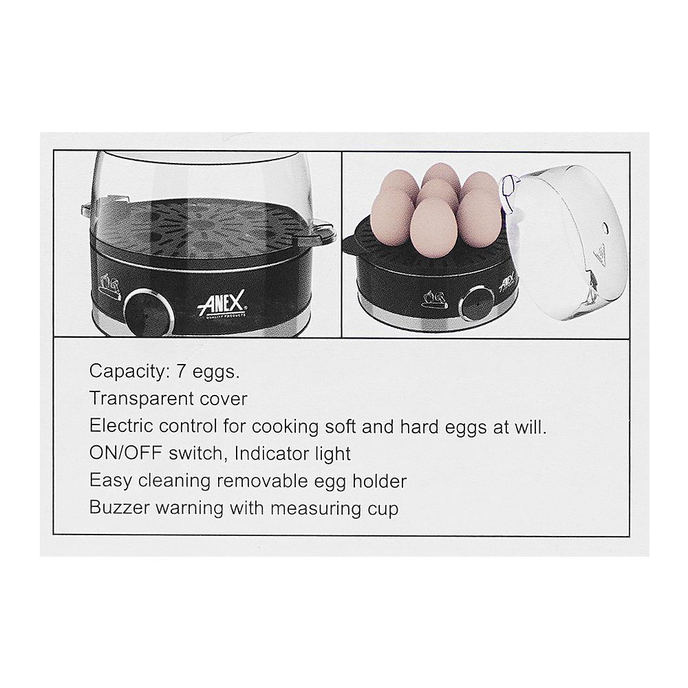 Anex Deluxe Egg Boiler, 350-410W, AG-775 - Image 6