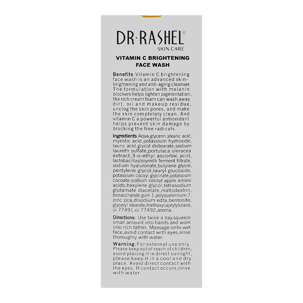 Dr. Rashel Vitamin C Brightening Face Wash, For All Skin Types, 100g - Image 6