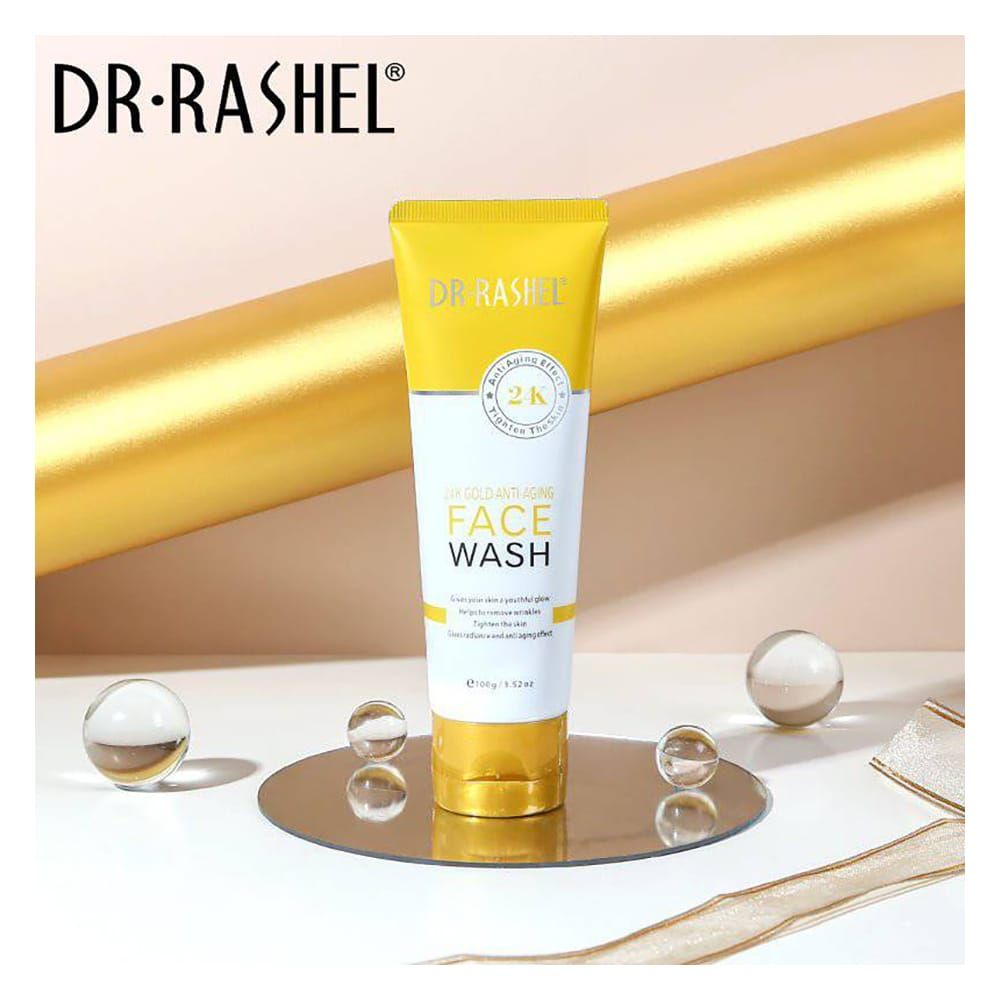 Dr. Rashel 24K Gold Anti-Aging Face Wash, For All Skin Types, 100g - Image 2