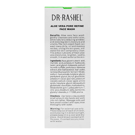 Dr. Rashel Aloe Vera Pore Refine Face Wash, For All Skin Types, 100g - Image 7