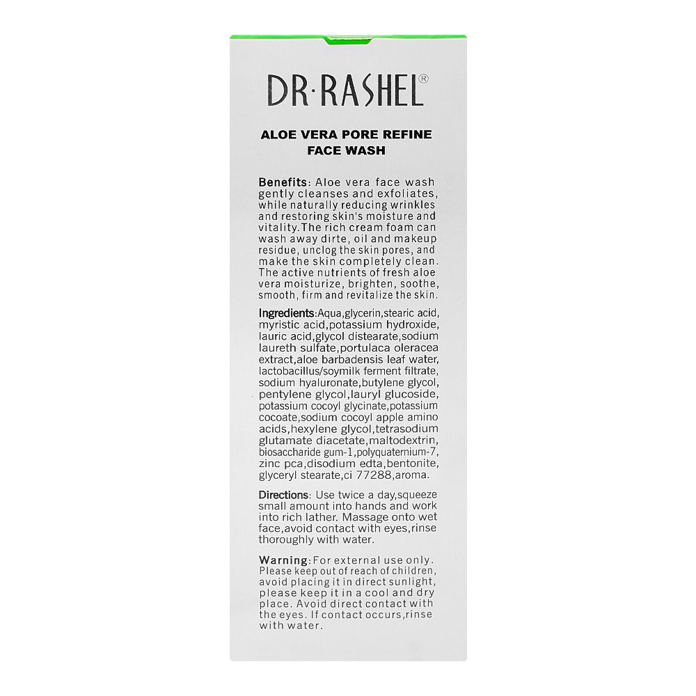 Dr. Rashel Aloe Vera Pore Refine Face Wash, For All Skin Types, 100g - Image 7