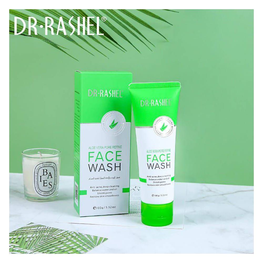Dr. Rashel Aloe Vera Pore Refine Face Wash, For All Skin Types, 100g - Image 2