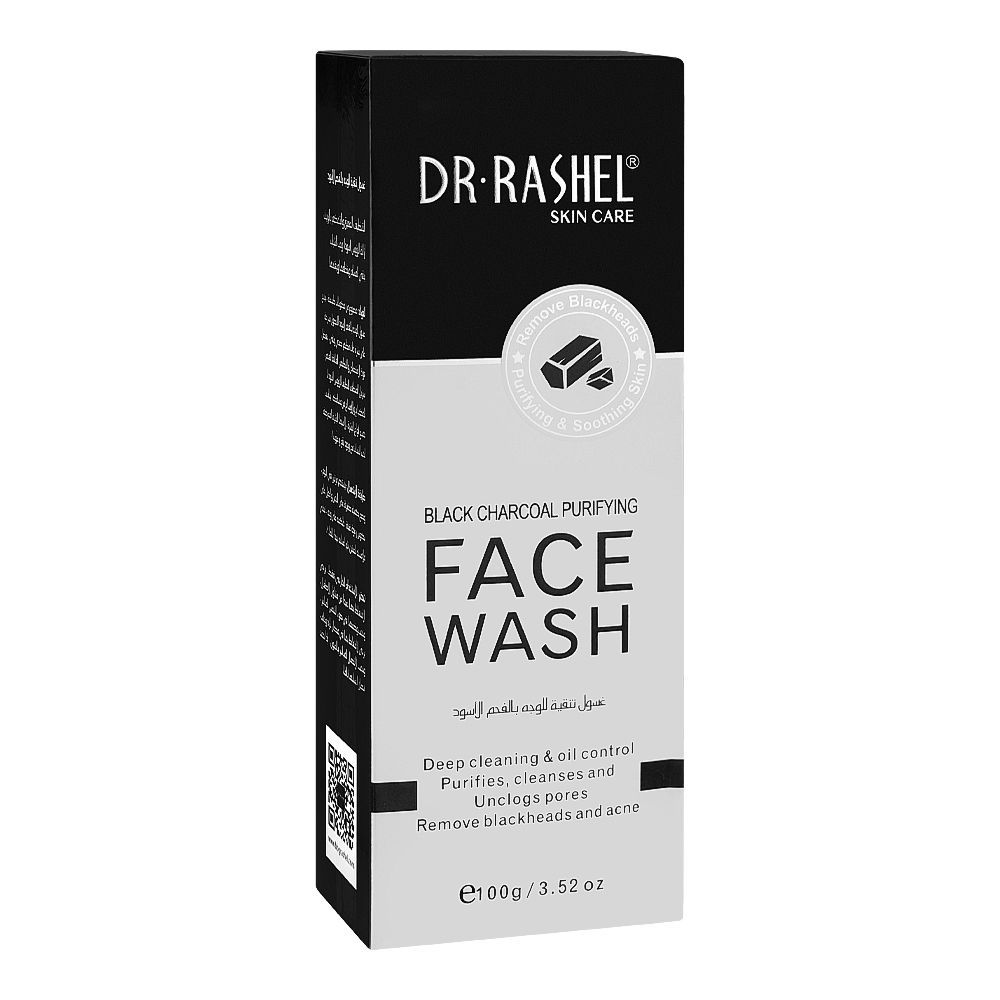 Dr. Rashel Black Charcoal Purifying Face Wash, For All Skin Types, 100g - Image 5