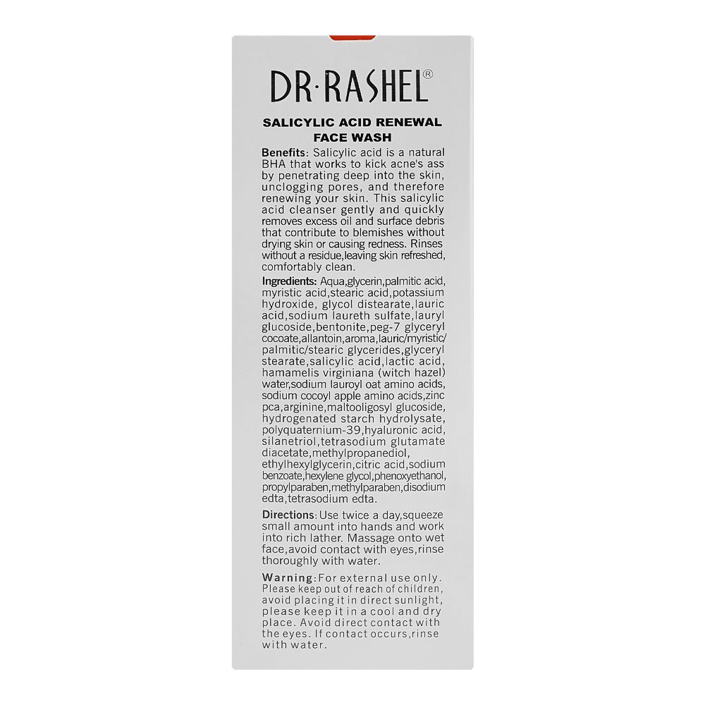 Dr. Rashel Salicylic Acid Renewal Face Wash, For All Skin Types, 100g - Image 5
