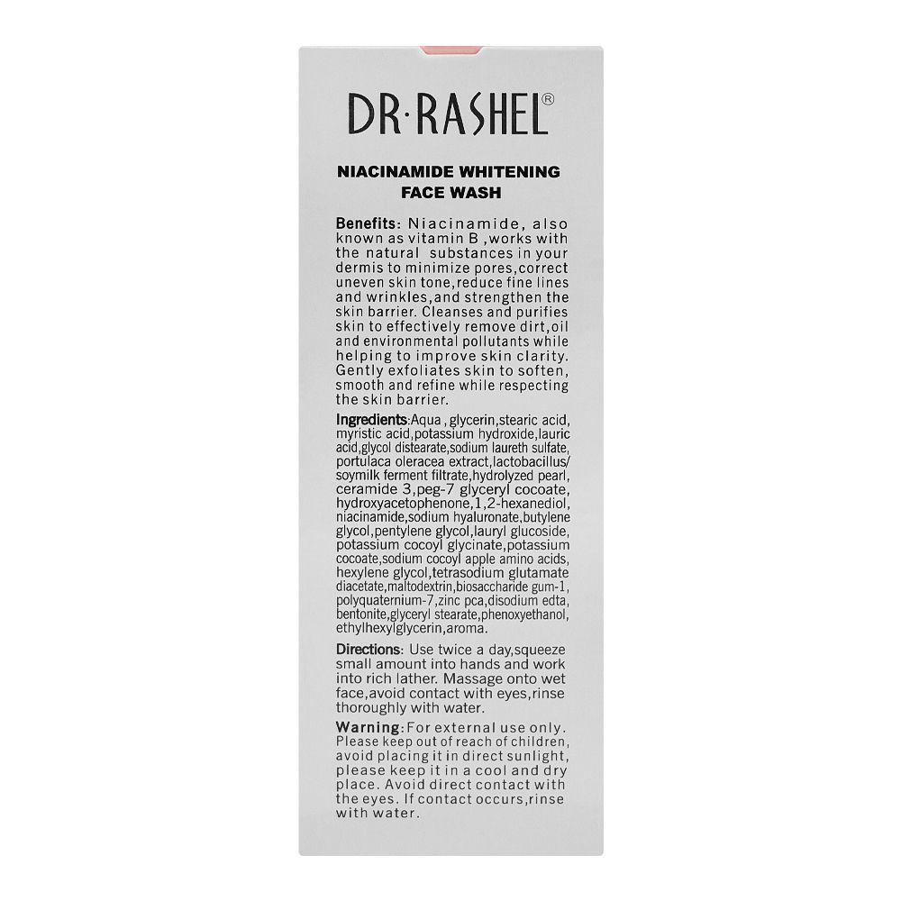 Dr. Rashel Niacinamide Whitening Face Wash, For All Skin Types, 100g - Image 6