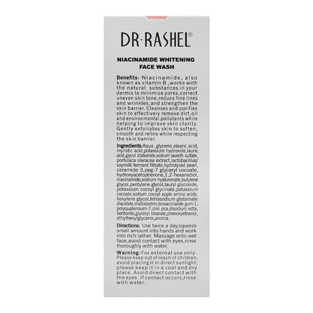 Dr. Rashel Niacinamide Whitening Face Wash, For All Skin Types, 100g - Image 6