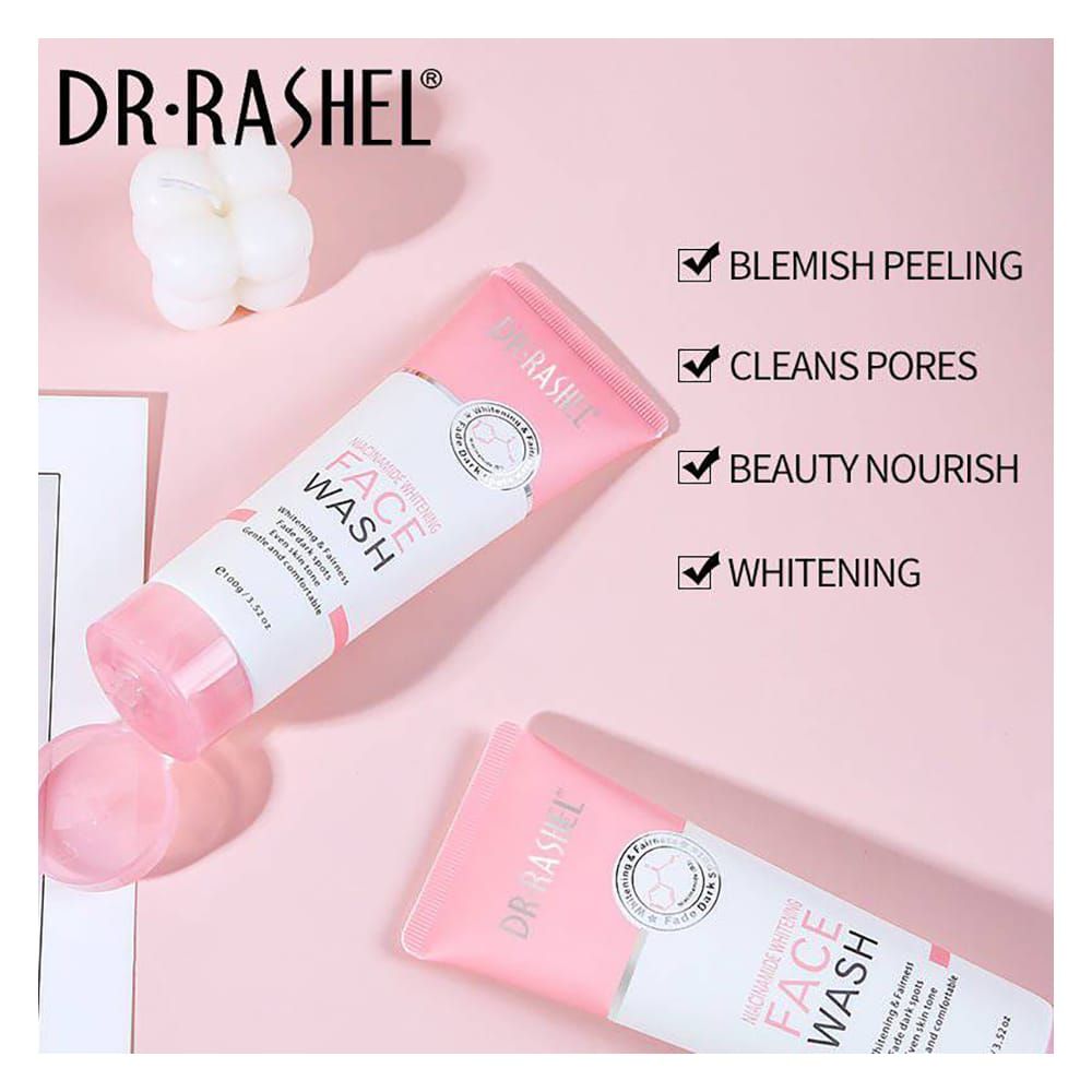 Dr. Rashel Niacinamide Whitening Face Wash, For All Skin Types, 100g - Image 2