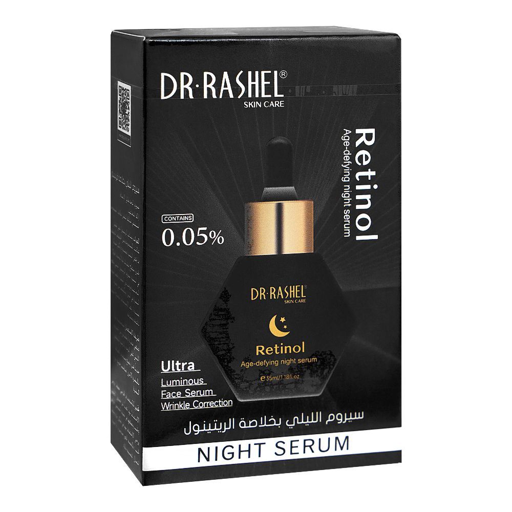 Dr. Rashel 0.05% Retinol Age-Defying Night Serum, For All Skin Types, 35ml - Image 5