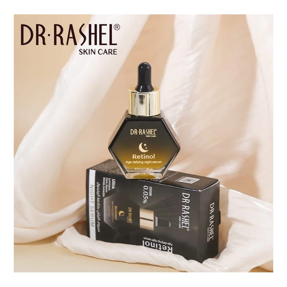 Dr. Rashel 0.05% Retinol Age-Defying Night Serum, For All Skin Types, 35ml - Image 4