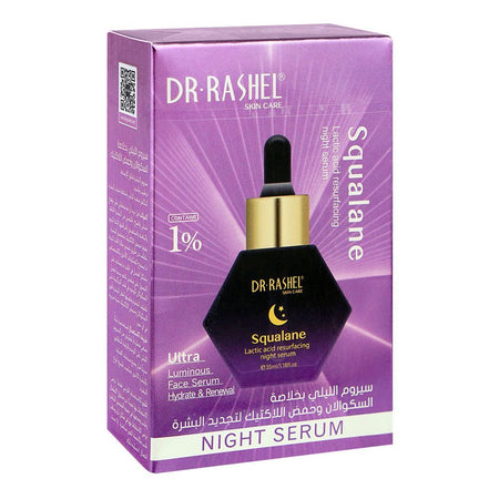 Dr. Rashel 1% Squalane Lactic Acid Resurfacing Night Serum, For All Skin Types, 35ml - Main Image