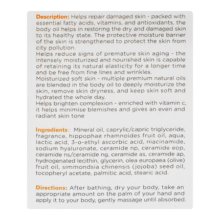 Dr. Rashel Vitamin C Nourishing & Repairing Body Oil, 100ml - Image 9