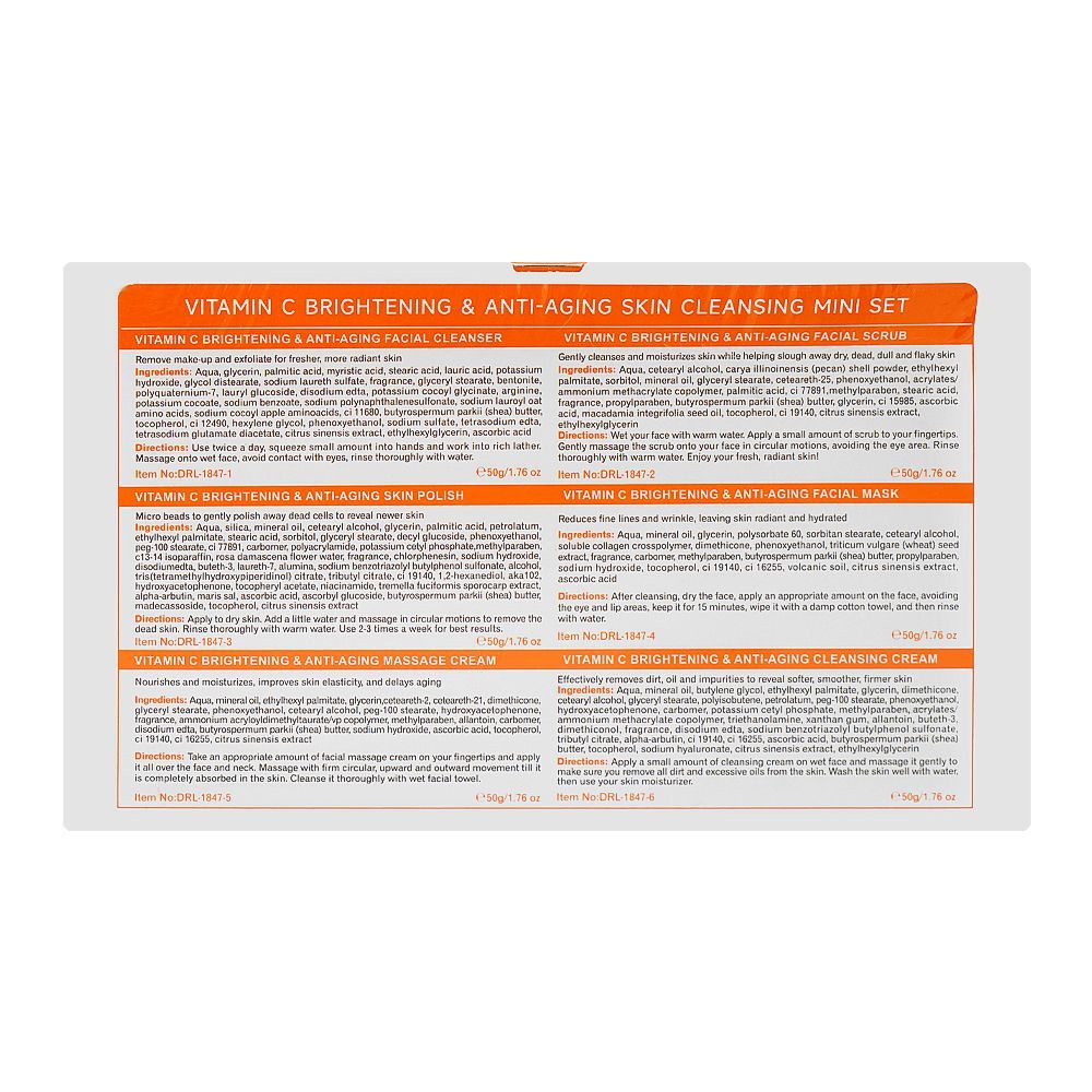 Dr. Rashel Vitamin C Brightening & Anti Aging Skin Care Mini Set, 6-Pack - Image 3