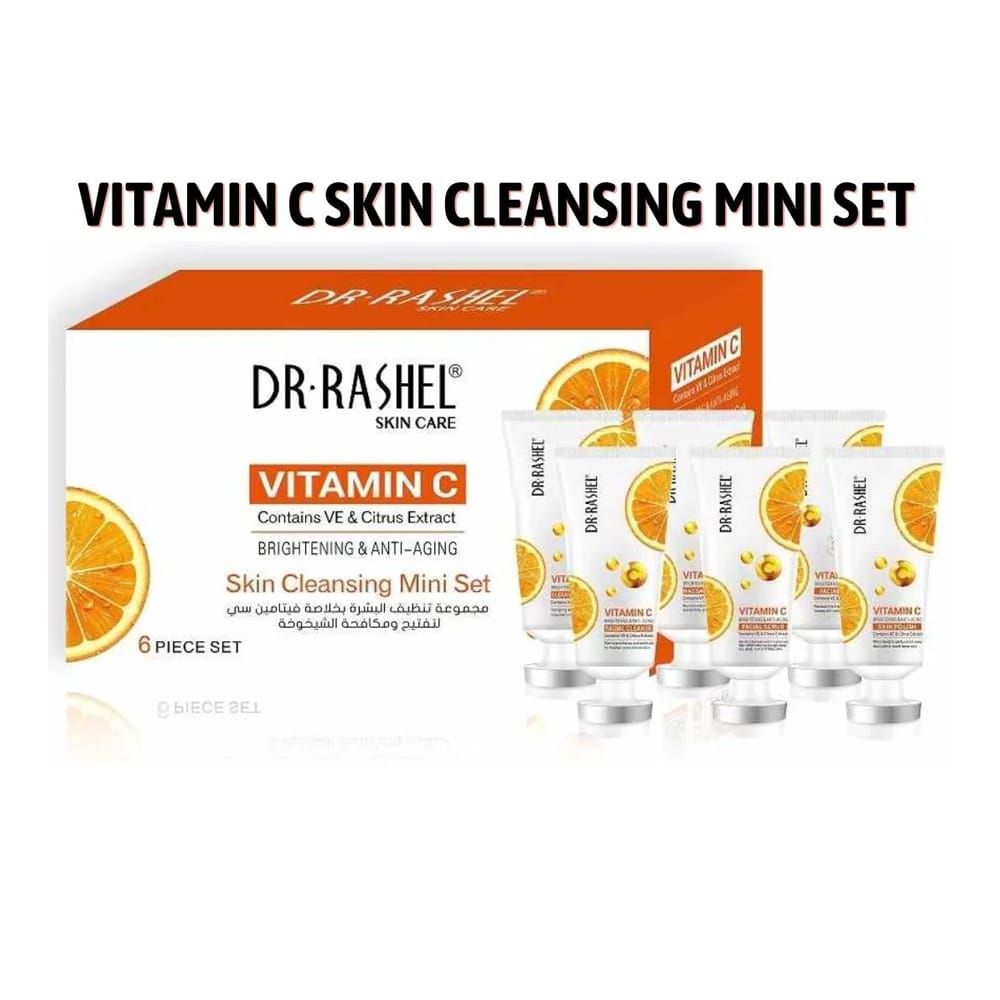Dr. Rashel Vitamin C Brightening & Anti Aging Skin Care Mini Set, 6-Pack - Main Image