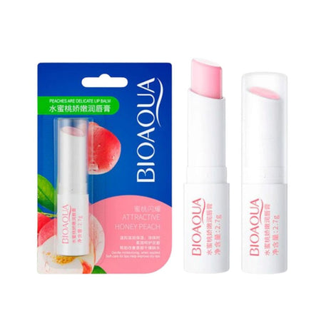 Bioaqua Peach Lip Balm, Hydrating & Moisturizing, 2.7g, BQY00638 - Image 2