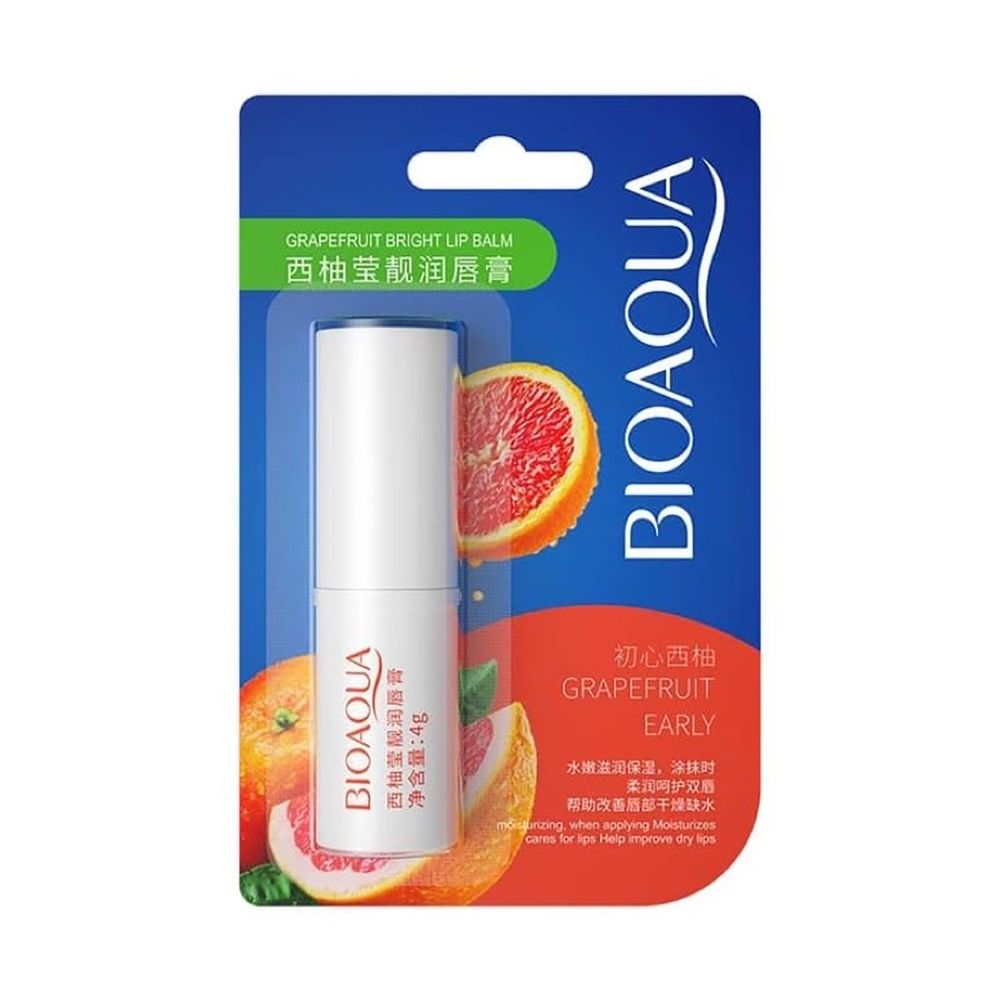 Bioaqua Grapefruit Lip Balm, Hydrating & Moisturizing, 4g, BQY31806 - Main Image