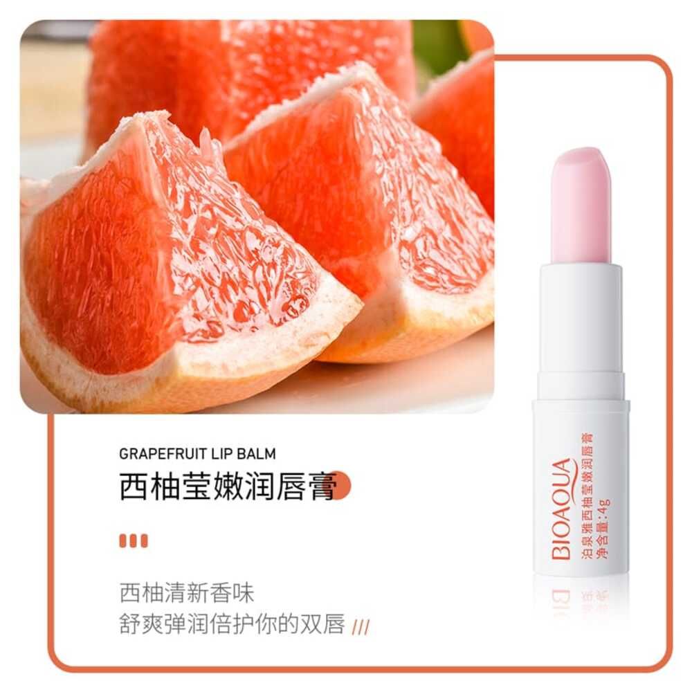 Bioaqua Grapefruit Lip Balm, Hydrating & Moisturizing, 4g, BQY31806 - Image 4